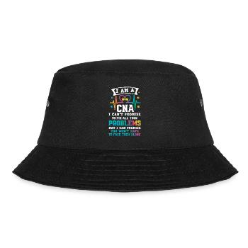 Krankenschwester Pfleger Krankenpfleger - Bucket Hat - Schwarz - Vorne - Lela (165cm)