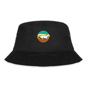 Horse lovers Riding Riding Animal lovers Horses - Bucket Hat - black - Front - Lela (165cm)