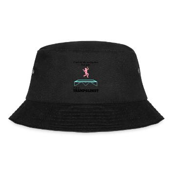 Ironisches Zitat Trampolin-Spring-Trampolinist - Bucket Hat - Schwarz - Vorne - Lela (165cm)