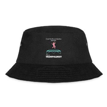 Trampolinist Funny Saying Trampoline Jumping - Bucket Hat - black - Front - Lela (165cm)