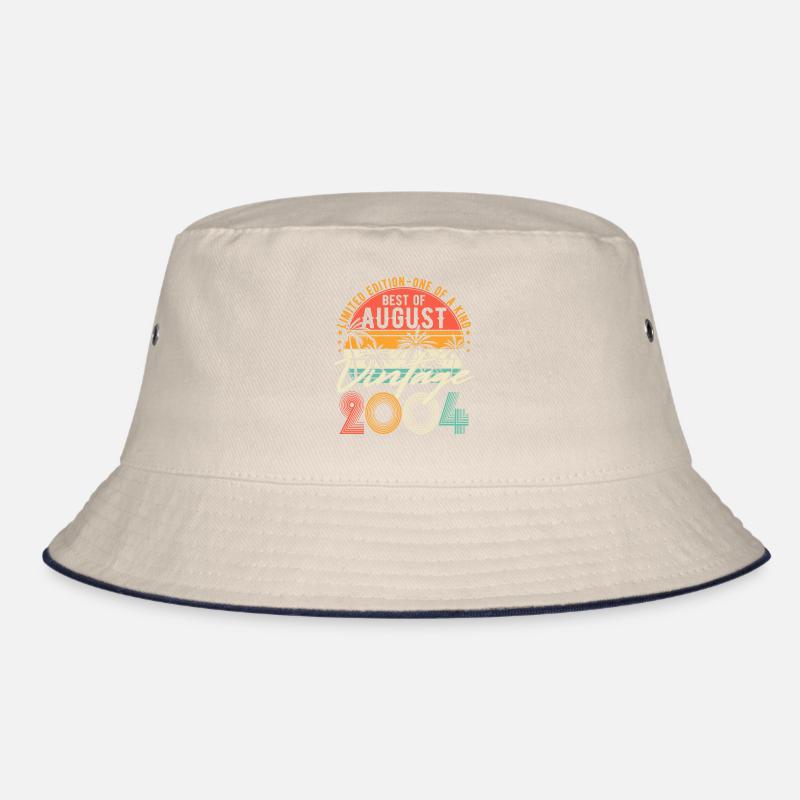 August 2004 Vintage Birthday Retro Bucket Hat