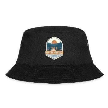 Berliner Höhenweg – Österreich - Bucket Hat - Schwarz - Vorne - Lela (165cm)