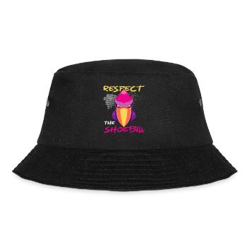Respekt vor dem Schuhschnabel Storch Walfischkopf - Bucket Hat - Schwarz - Vorne - Lela (165cm)