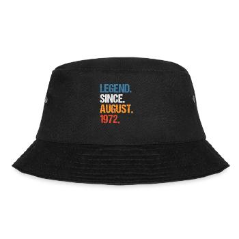 Legend Since August 1972 Birthday - Bucket Hat - black - Front - Lela (165cm)
