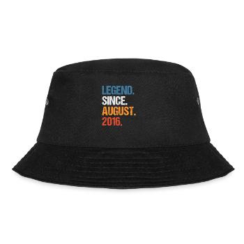 Legend Since August 2016 Birthday - Bucket Hat - black - Front - Lela (165cm)