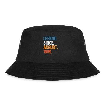 Legend Since August 1969 Geburtstag - Bucket Hat - Schwarz - Vorne - Lela (165cm)