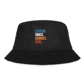 Legend Since August 2015 Geburtstag - Bucket Hat - Schwarz - Vorne - Lela (165cm)
