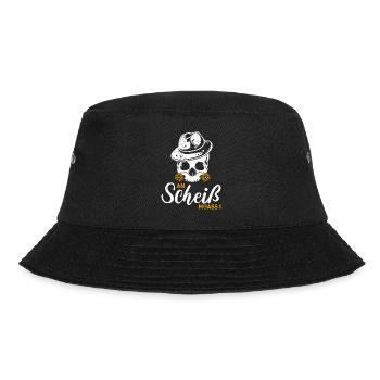 An Scheiß muass I Bayerisch Bayern Spruch - Bucket Hat - Schwarz - Vorne - Lela (165cm)