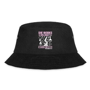 Laboratory Chemistry Laboratory Technician Science Gift - Bucket Hat - black - Front - Lela (165cm)