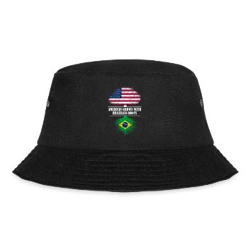 American Grown with brazilian Roots flag - Bucket Hat - black - Front - Lela (165cm)