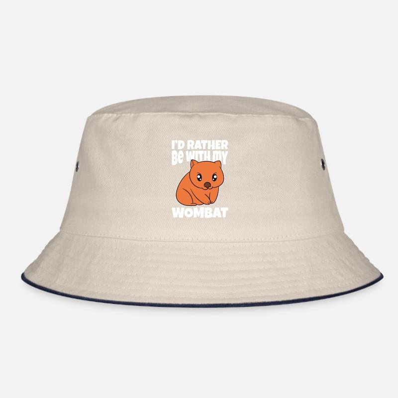I'd Rather Be With My Wombat Bucket Hat