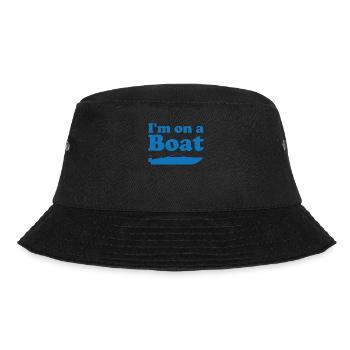 I'm on a boat - Bucket Hat - black - Front - Lela (165cm)