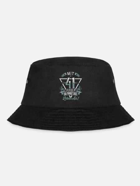 41. Geburtstag Da Fängt Das Leben An - Bucket Hat - Schwarz
