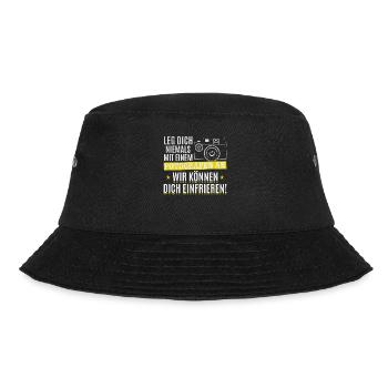 Fotograf Lustig Kamera Fotografie Lustiges - Bucket Hat - Schwarz - Vorne - Lela (165cm)