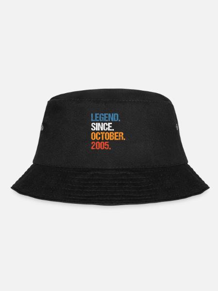 Legend Since Oktober 2005 Geburtstag - Bucket Hat - Schwarz
