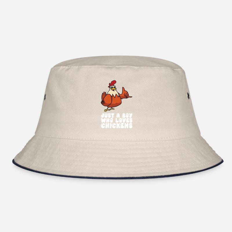 Nur Ein Junge, Der Hühner Liebt Bucket Hat