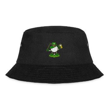 Golfspieler Golf mit Aviator Cap Golf Court - Bucket Hat - Schwarz - Vorne - Lela (165cm)