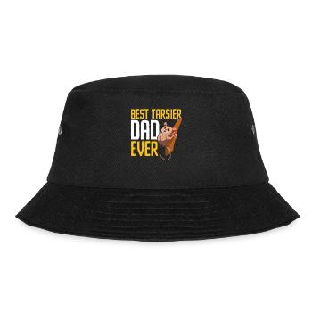 Tarsier Dad Tier Tarsier Whisperer Vatertag - Bucket Hat - Schwarz - Vorne - Lela (165cm)