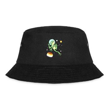 Frosch Astronaut Gay Bear Pride - Bucket Hat - Schwarz - Vorne - Lela (165cm)