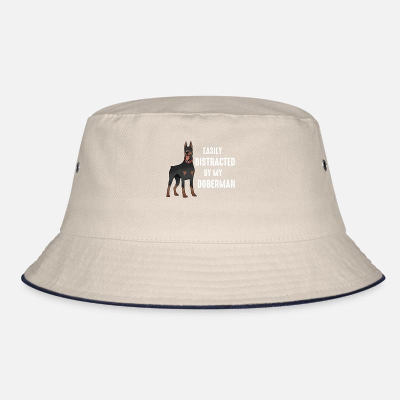 Dobermann Pinscher Hund Bucket Hat