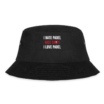 I hasse Padel Guter Schlag Ich Liebe Padel für - Bucket Hat - Schwarz - Vorne - Lela (165cm)