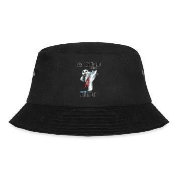 Panda Taekwondo - Lustige TKD Koreanische - Bucket Hat - Schwarz - Vorne - Lela (165cm)