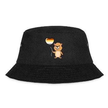 Biber Herzballon Gay Bear - Bucket Hat - Schwarz - Vorne - Lela (165cm)
