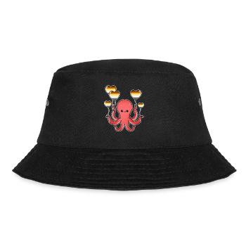Oktopus Ballon Gay Bear Pride - Bucket Hat - Schwarz - Vorne - Lela (165cm)