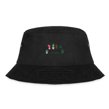 Leicht Ablenkbar Durch Sukkulenten Pflanze Hobby - Bucket Hat - Schwarz - Vorne - Lela (165cm)