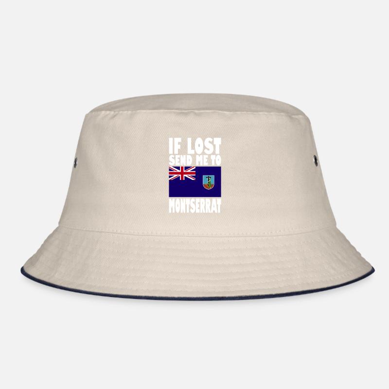 Montserrat Flagge Spruch Bucket Hat