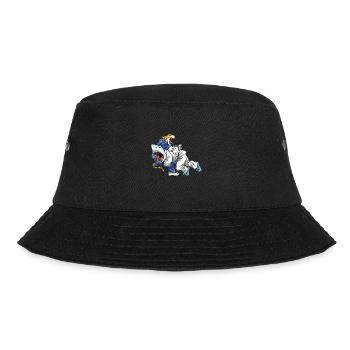 Ground Shark Jiu Jitsu - Brasilianisches Jiu Jitsu - Bucket Hat - Schwarz - Vorne - Lela (165cm)