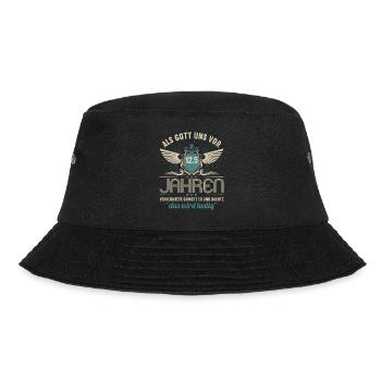 12,5 Jahre verheiratet lustig 12,5.Hochzeitstag - Bucket Hat - Schwarz - Vorne - Lela (165cm)