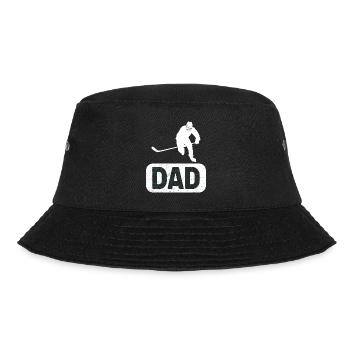 Eishockey Vater Hockey Papa - Bucket Hat - Schwarz - Vorne - Lela (165cm)