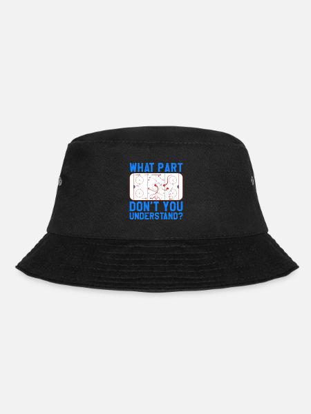 Eishockey Spieltaktik Hockey Coach Team - Bucket Hat - Schwarz