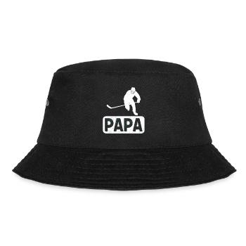 Eishockey Vater Hockey Papa - Bucket Hat - Schwarz - Vorne - Lela (165cm)