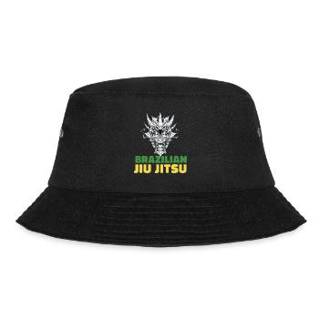 Brasilianisches Jiu Jitsu und Grappling - MMA BJJ - Bucket Hat - Schwarz - Vorne - Lela (165cm)