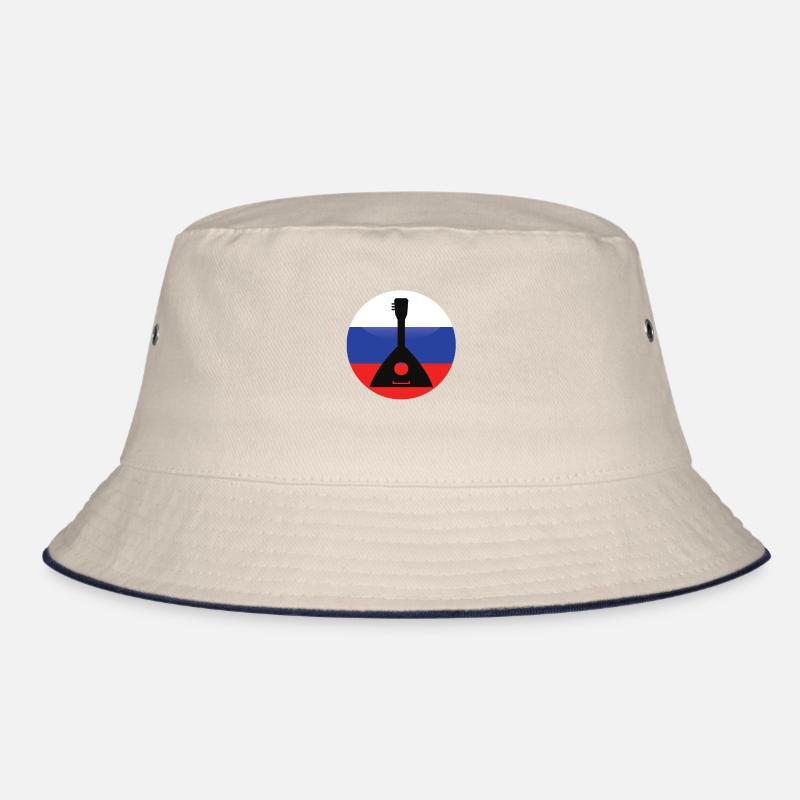 Balalaika Guitar Ukulele Baglama Russian Folk Bucket Hat