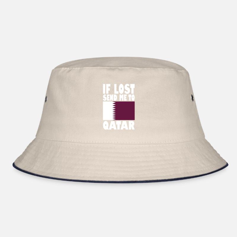 Katar Flagge Spruch Bucket Hat