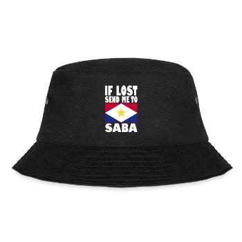 Saba Flagge Spruch - Bucket Hat - Schwarz - Vorne - Lela (165cm)