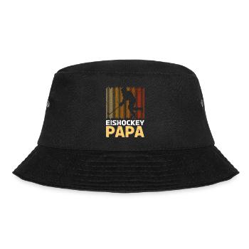 Eishockey Vater Hockey Papa - Bucket Hat - Schwarz - Vorne - Lela (165cm)