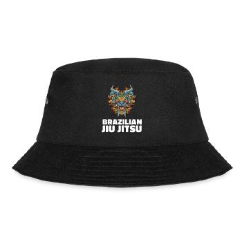 Jiu Jitsu Fu Hundekopf Brasilianisches Jiu Jitsu - Bucket Hat - Schwarz - Vorne - Lela (165cm)