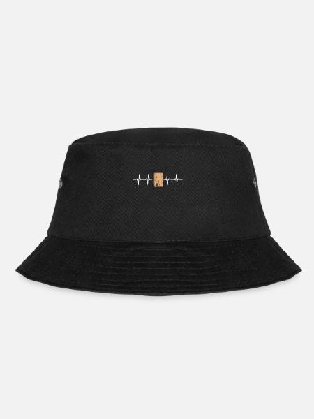 Cajon Box Drum Instrument Peruvian Cajon - Bucket Hat - Schwarz