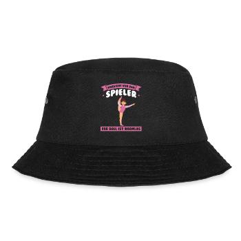 Turnen Mädchen Turnerinnen Geschenk - Bucket Hat - Schwarz - Vorne - Lela (165cm)