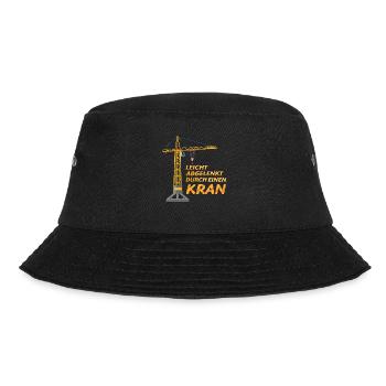 Leicht abgelenkt durch einen Kran - Bucket Hat - Schwarz - Vorne - Lela (165cm)