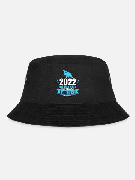 Abitur Gymnasium Damen und Herren Abi 2022 - Bucket Hat - Schwarz