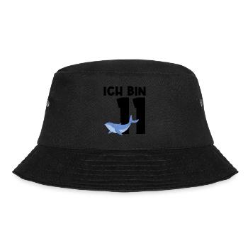 11. Geburtstag Wal 11 Jahre alt Geschenk - Bucket Hat - Schwarz - Vorne - Lela (165cm)