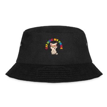 Cat Hide my Pride LGBT Cats and Women - Bucket Hat - black - Front - Lela (165cm)