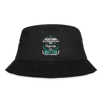Bitte verneigenMutter betritt Raum Mama Mami - Bucket Hat - Schwarz - Vorne - Lela (165cm)