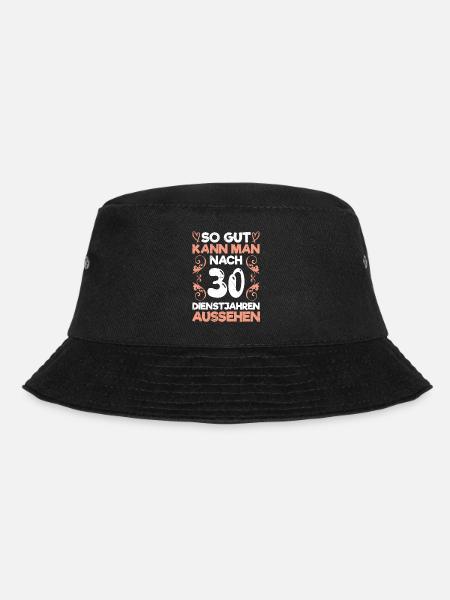Dienstjubiläum 30 Jahre Firmenjubiläum 30 Jahre - Bucket Hat - Schwarz