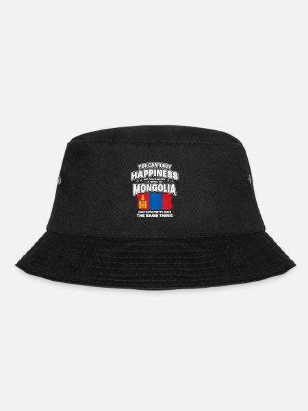 Mongolei - Bucket Hat - Schwarz